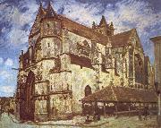 The church at Moret,Evening